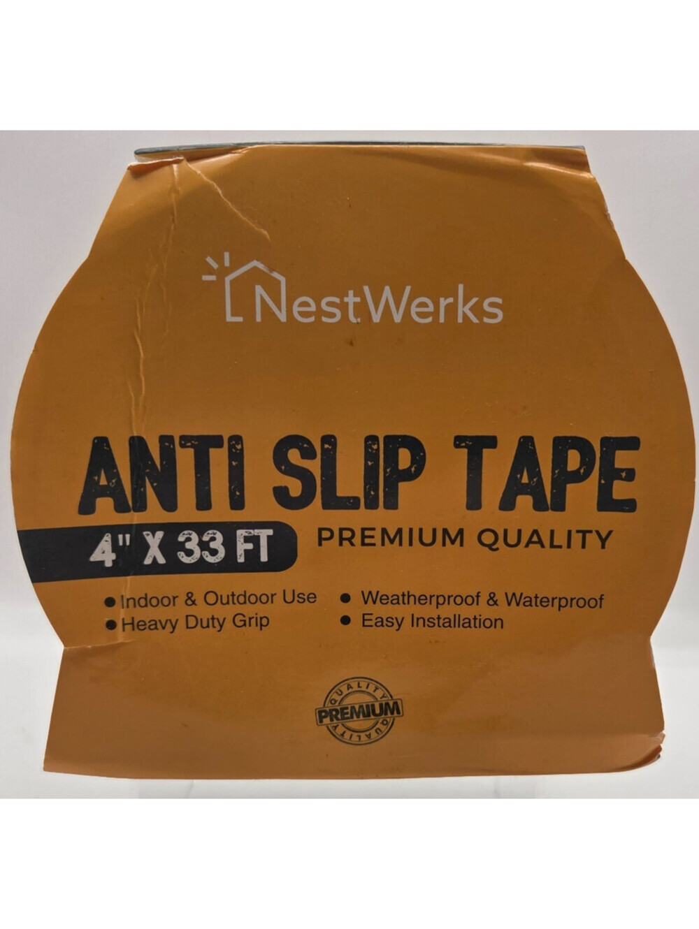 NestWerks Anti Slip Grip Tape 4 in x 33 ft Black Indoor Outdoor New